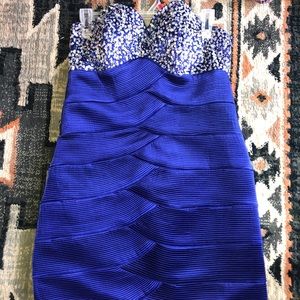 blue Homecoming dress